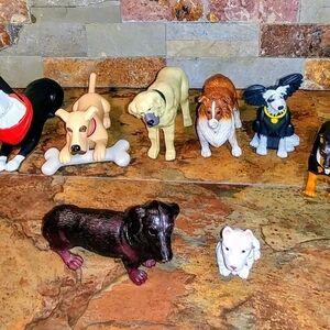Colorful Dog Figurine Playset